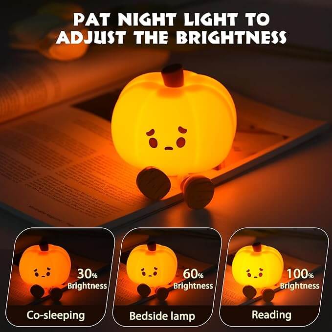 PumpkinGlow™ – Lampe Citrouille Rechargeable