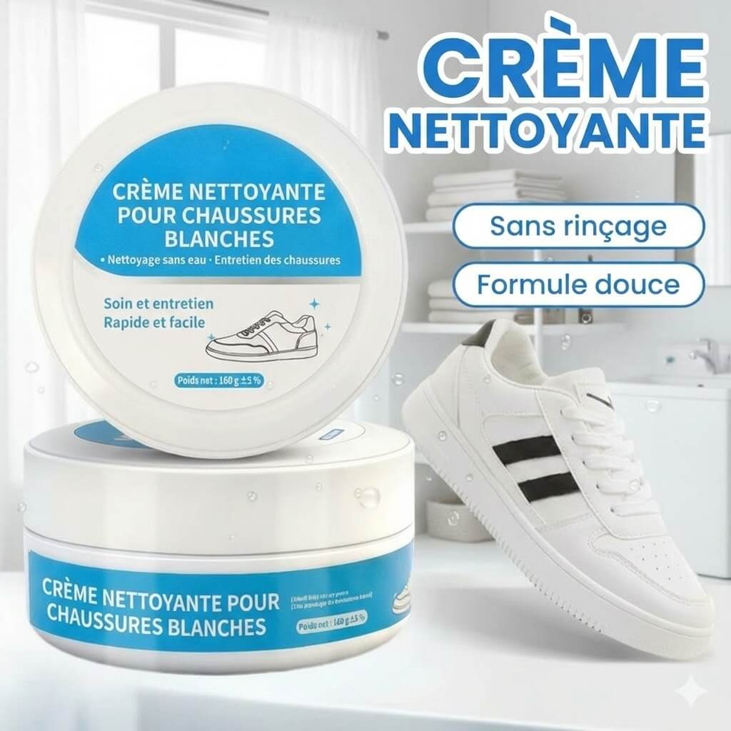 BlancÉclat™ – Crème rénovatrice instantanée pour baskets blanches
