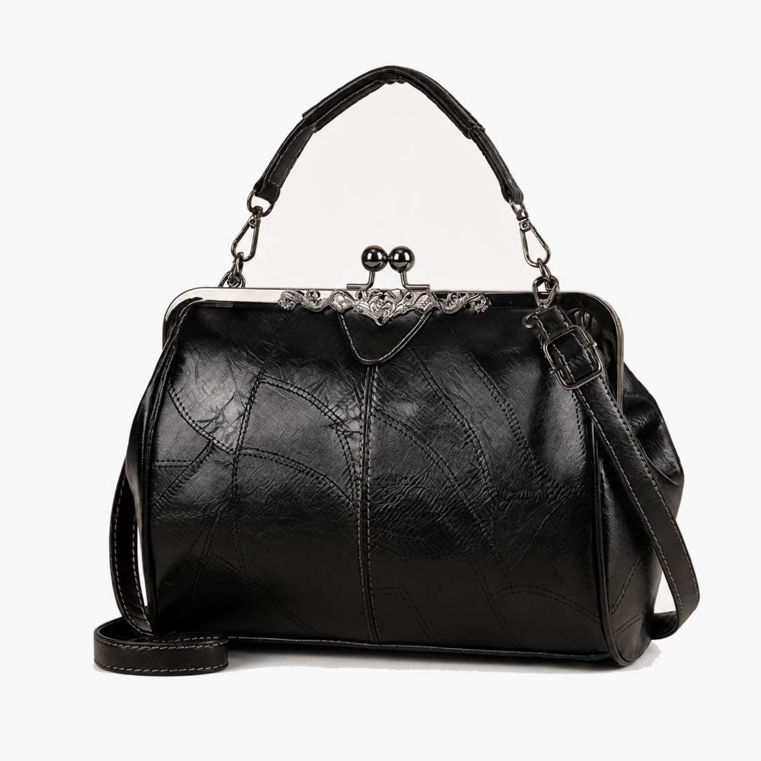 BelleVerrou™ – Sac à Main Vintage Fermoir Baiser Victorien
