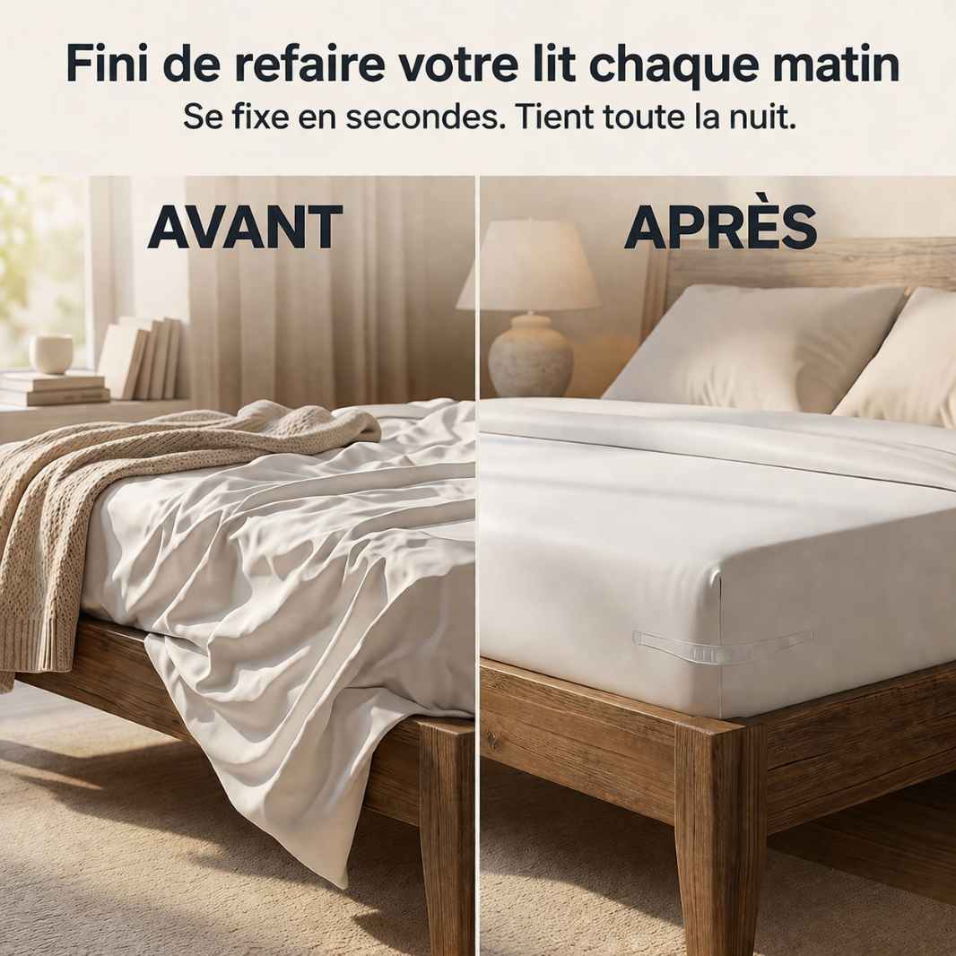 SheetSecure™ | Dites adieu aux draps qui glissent !