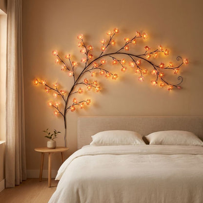 FleurLED™ – Guirlande Lumineuse Fleurs de Cerisier Flexible pour Mur