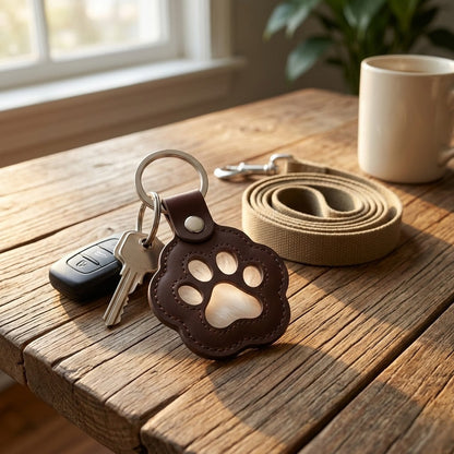 LienChic™ – Porte-Clés en Cuir Véritable avec Pochette Poils de Animal + -50%