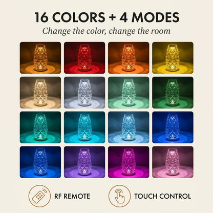 AuraRose™ – Lampe Rose LED 3D Projection 16 Couleurs & Télécommande