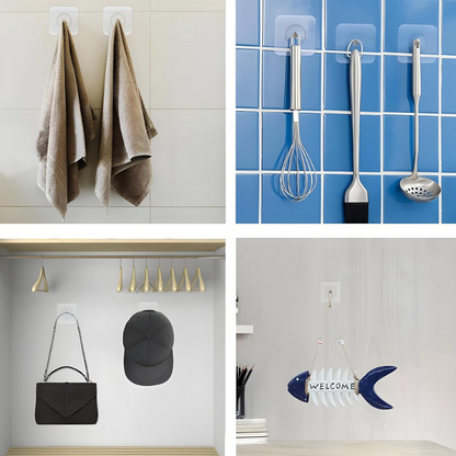 Griplin™ – Lot de 5 Crochets Adhésifs Ultra-Résistants | -50%