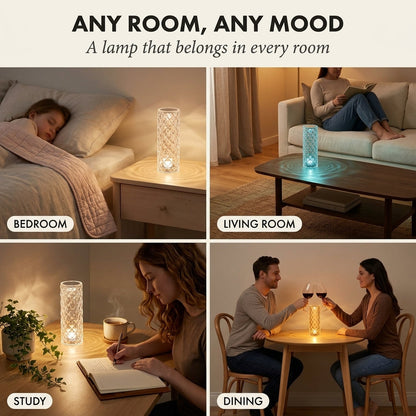 AuraRose™ – Lampe Rose LED 3D Projection 16 Couleurs & Télécommande