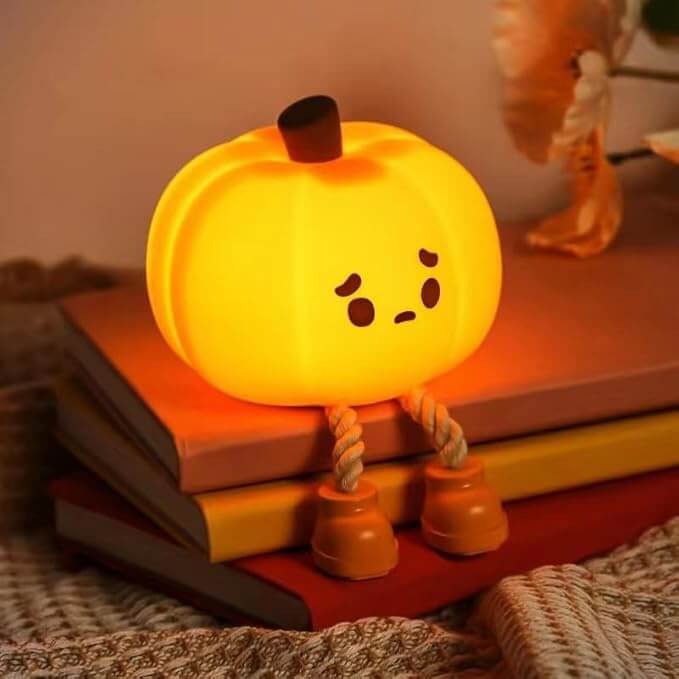 PumpkinGlow™ – Lampe Citrouille Rechargeable