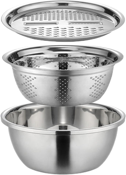 Cuisinox™ – Bassine Inox 6-en-1 Multifonction