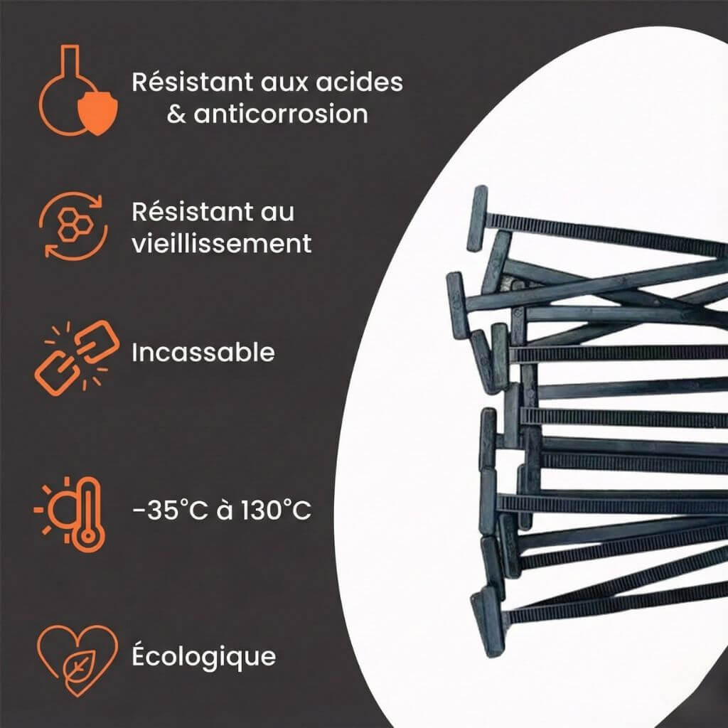 LockStrap™ – Colliers de Serrage Autobloquants Ultra-Résistants