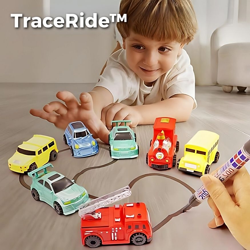 TraceRide™ | Rückverfolgbares Spielzeugauto, induktiver Zauberstift [Letzter Tagesrabatt]