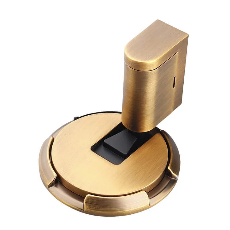 Auralis™ – Butoir de Porte en Nickel Brossé à Verrouillage Intégré