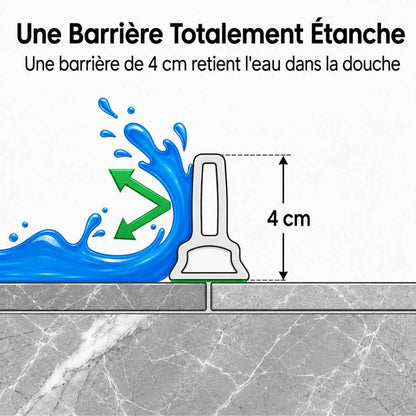 AquaStop™ – Barrière Douche Flexible Anti-Débordement (1,5m)