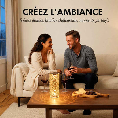 AuraRose™ – Lampe Rose LED 3D Projection 16 Couleurs & Télécommande