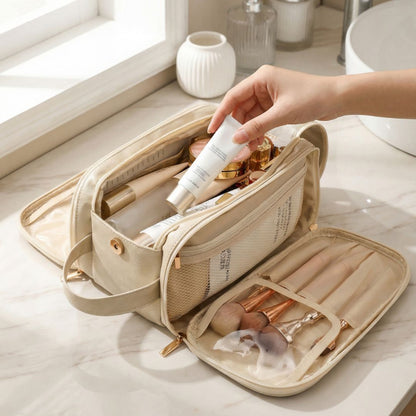 BagBeauté™ – Grande Trousse Maquillage avec Protège-Pinceaux