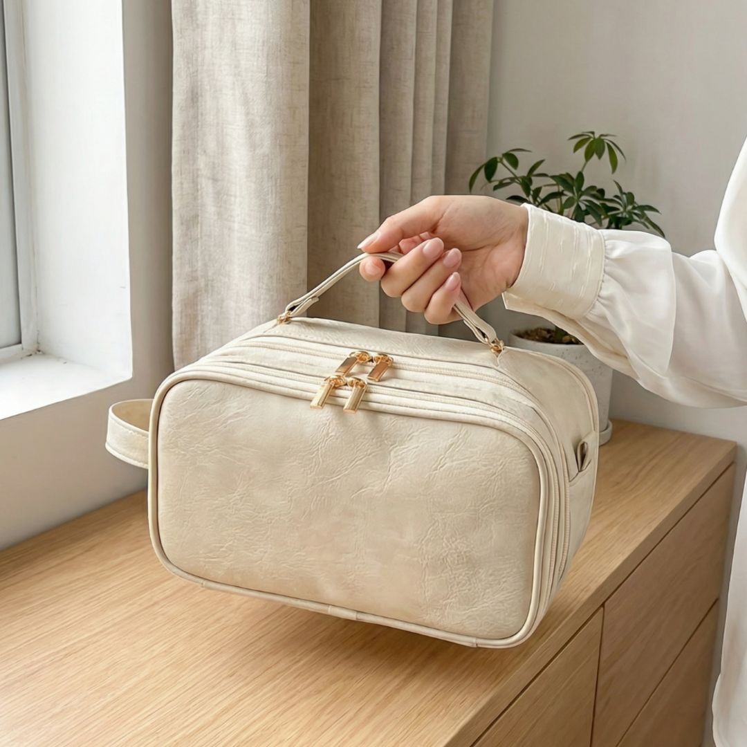 BagBeauté™ – Grande Trousse Maquillage avec Protège-Pinceaux