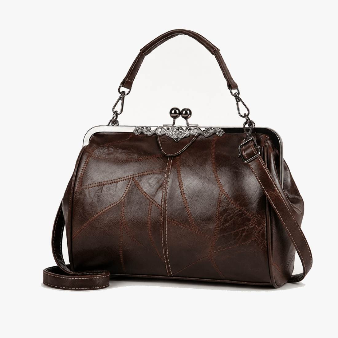 BelleVerrou™ – Sac à Main Vintage Fermoir Baiser Victorien