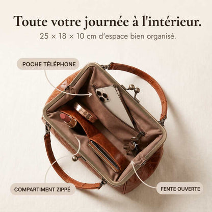 BelleVerrou™ – Sac à Main Vintage Fermoir Baiser Victorien