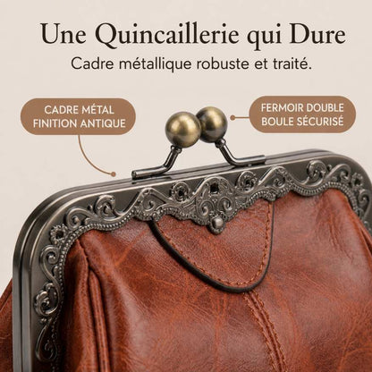 BelleVerrou™ – Sac à Main Vintage Fermoir Baiser Victorien