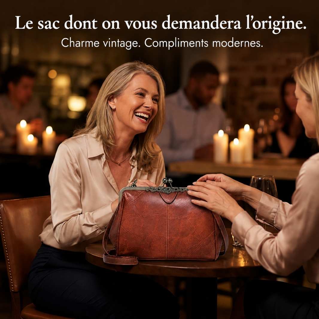 BelleVerrou™ – Sac à Main Vintage Fermoir Baiser Victorien