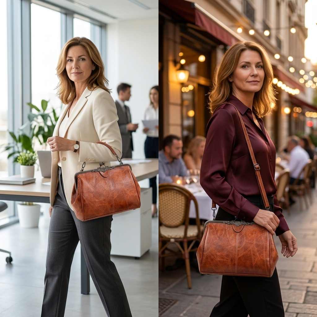 BelleVerrou™ – Sac à Main Vintage Fermoir Baiser Victorien