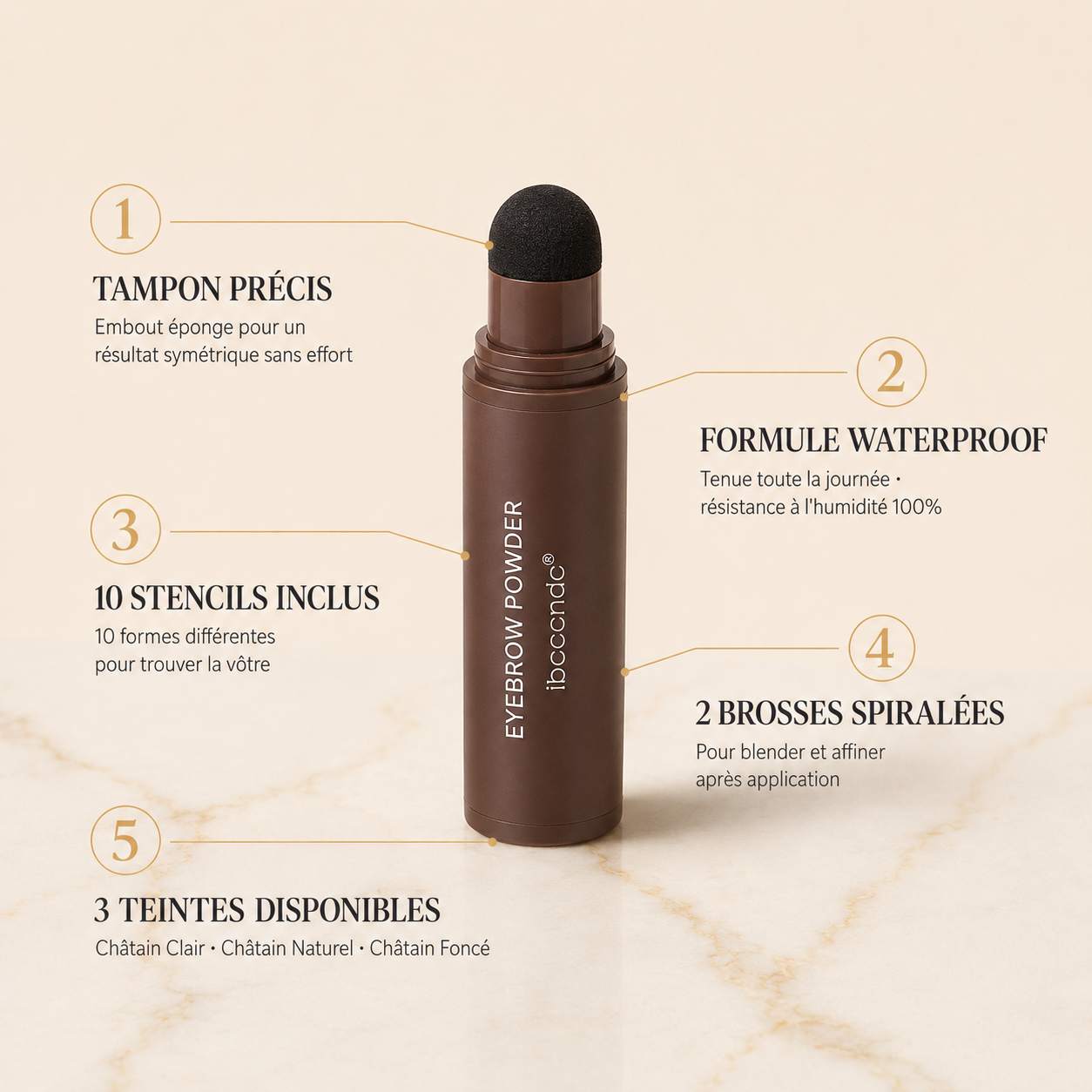 BrowChic™ – Kit Tampon Sourcils Parfaits en Quelques Minutes + 50% OFF