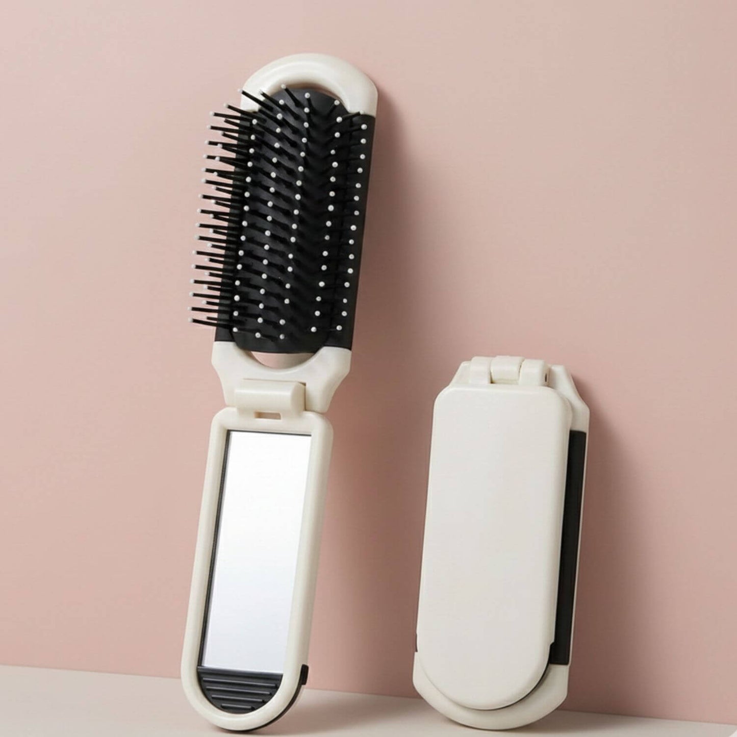 Mini Brosse Pliable avec Miroir