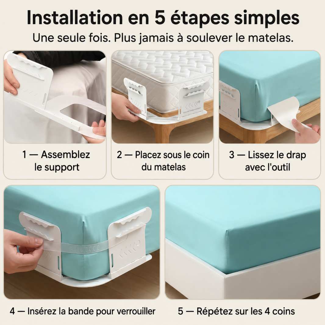 SheetSecure™ | Dites adieu aux draps qui glissent !