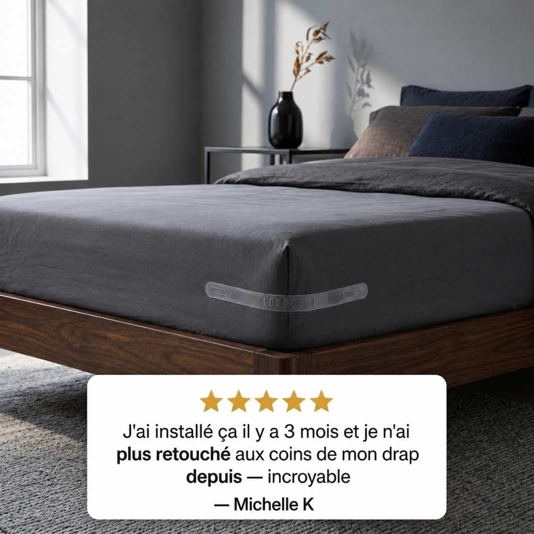 SheetSecure™ | Dites adieu aux draps qui glissent !