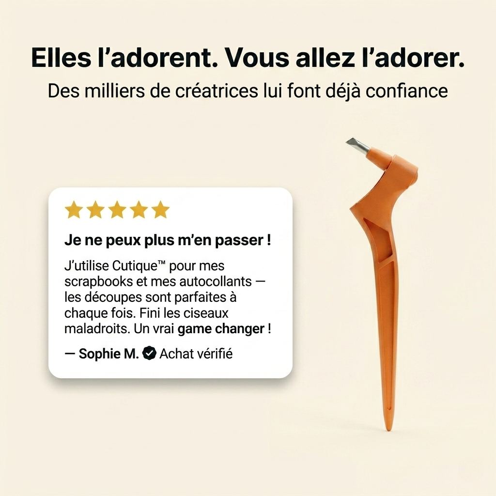 Cutique™ – Cutter de Précision DIY pour Spirales et Formes Parfaites (3 Lames) -50%