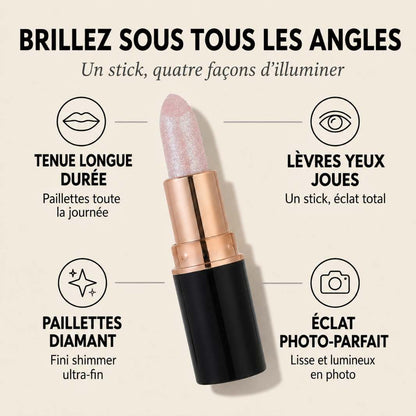 Diamond Lips™ – Gloss Pailleté Éclat & Longue Tenue 1+1 OFFERT
