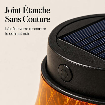 Emberholm™ – Lanterne Solaire Flamme Vacillante avec Poignée Corde