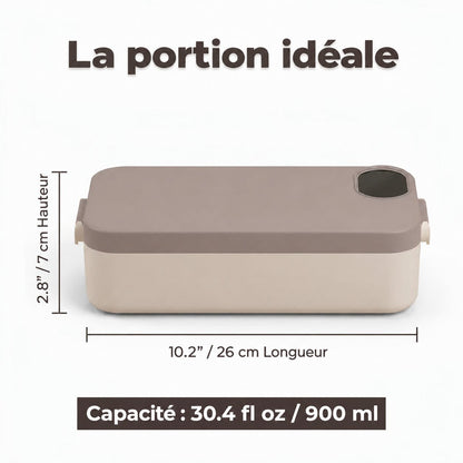 Dimensions de la BentoChaud : 26 cm, capacité 900 ml