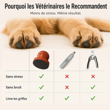 GriffeDouce™ – Lime à Ongles Silencieuse pour Chiens avec 3 Disques