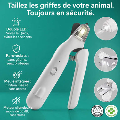 GriffeZen™ – Coupe-Ongles LED Anti-Coupure pour Animaux + -50%
