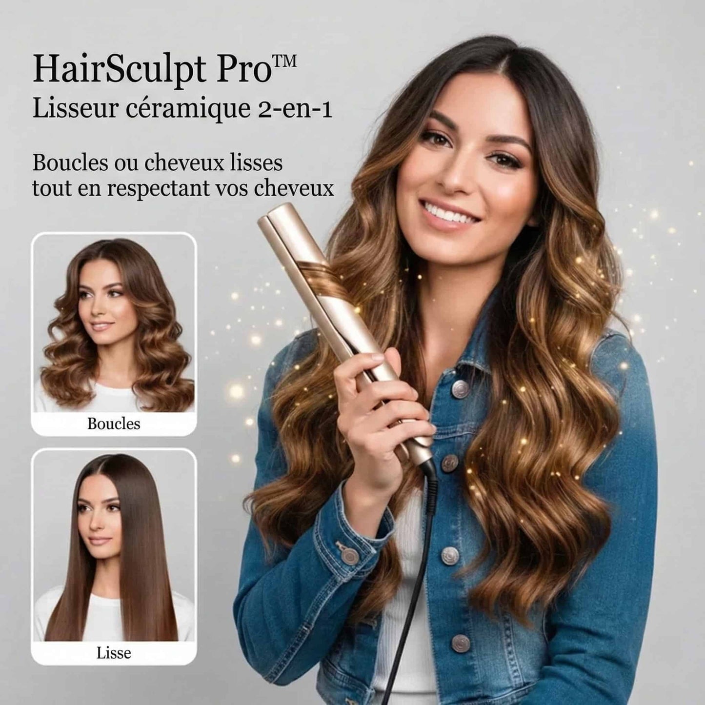 HairSculpt Pro™ | Brillance et style en un instant