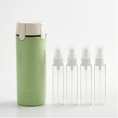 KitVoyage™ – Distributeur 4-en-1 Anti-Fuite pour Voyageurs