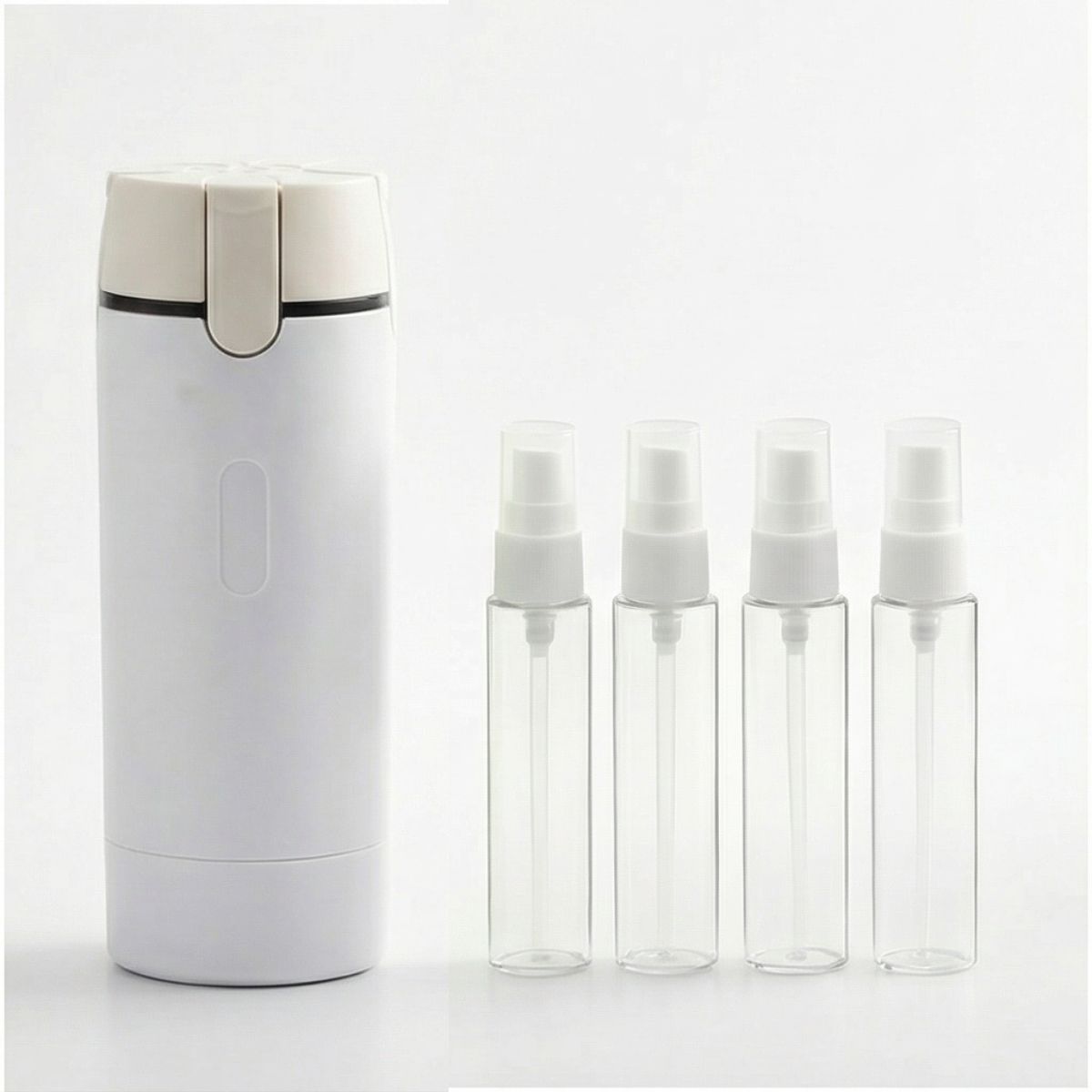 KitVoyage™ – Distributeur 4-en-1 Anti-Fuite pour Voyageurs