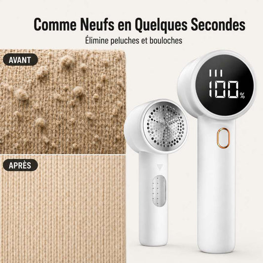FabLux™ | Rasoir Anti-Peluches Électrique Rechargeable