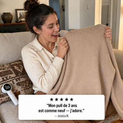 FabLux™ | Rasoir Anti-Peluches Électrique Rechargeable