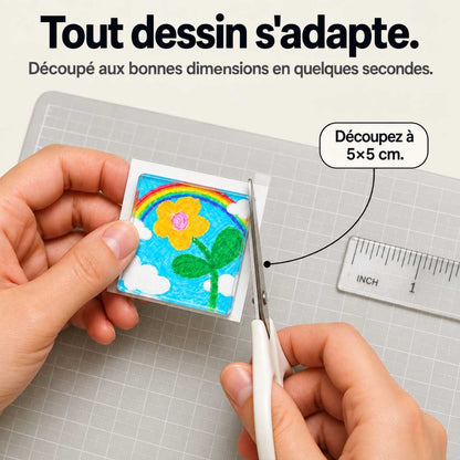MagnetKid™ – Aimants Frigo Acrylique Personnalisés Dessins d'Enfants