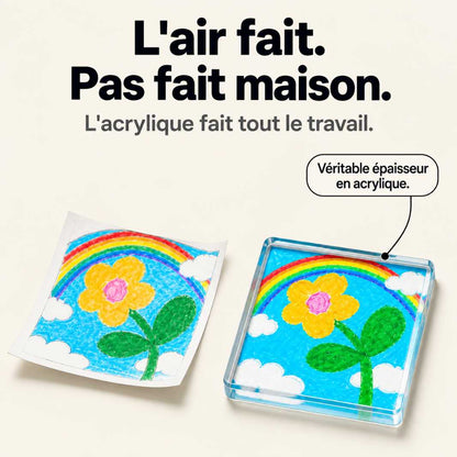 MagnetKid™ – Aimants Frigo Acrylique Personnalisés Dessins d'Enfants