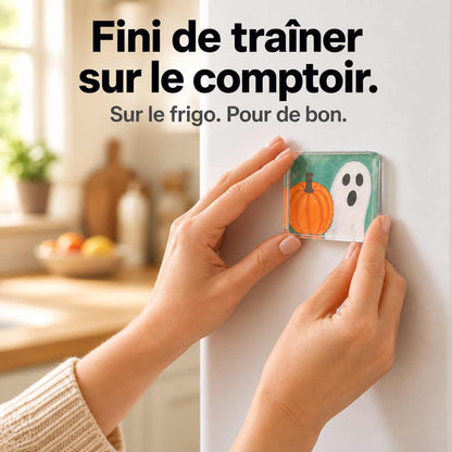 MagnetKid™ – Aimants Frigo Acrylique Personnalisés Dessins d'Enfants