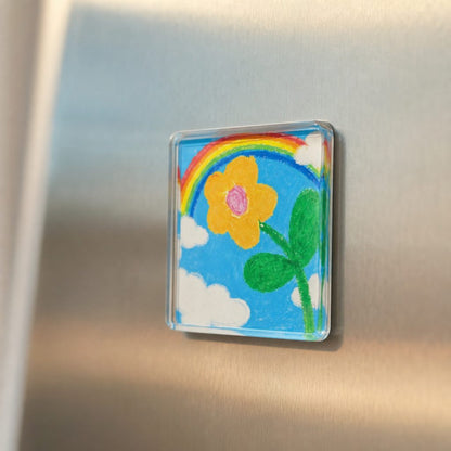 MagnetKid™ – Aimants Frigo Acrylique Personnalisés Dessins d'Enfants