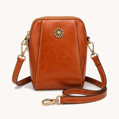 MiniCross™ – Mini Sac Bandoulière Téléphone Double Zip