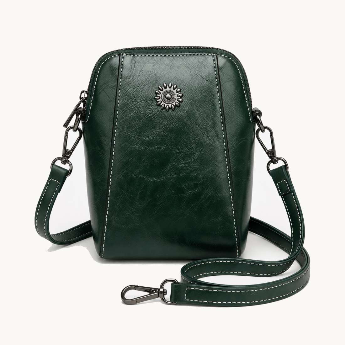 MiniCross™ – Mini Sac Bandoulière Téléphone Double Zip