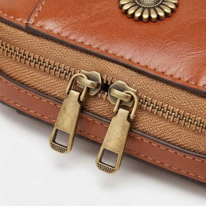 MiniCross™ – Mini Sac Bandoulière Téléphone Double Zip