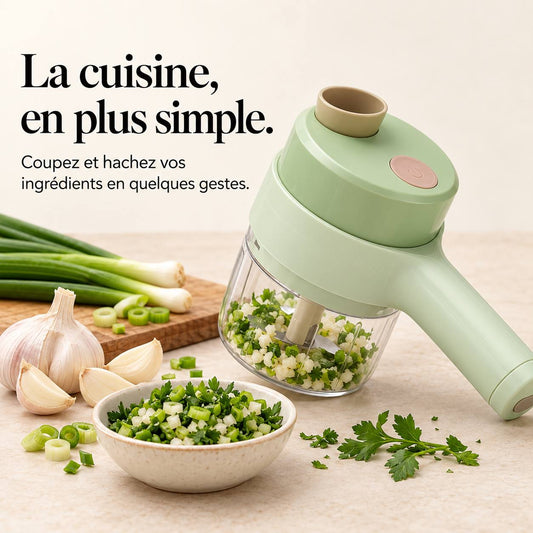 MultiChop hachoir électrique sans fil 4 en 1