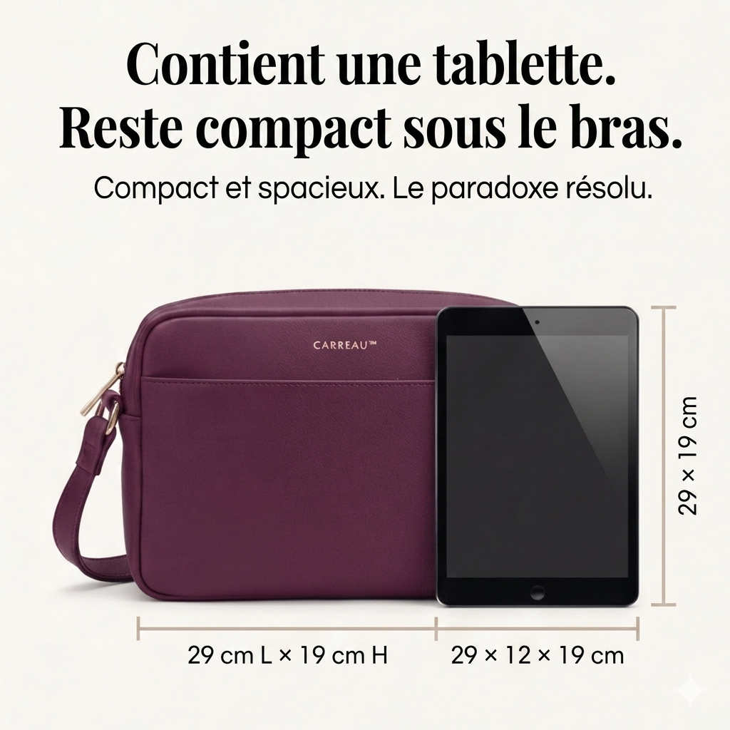 PorteChic™ – Sac Bandoulière Multi-Poches Résistant à l'Eau