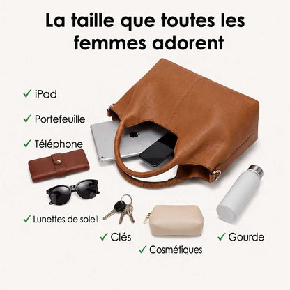 SacBelle™ – Sac Hobo Cuir Souple du Quotidien