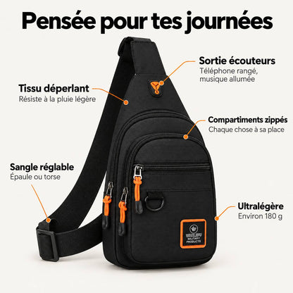 SacoGo™ Sacoche Bandoulière Homme Ultralégère
