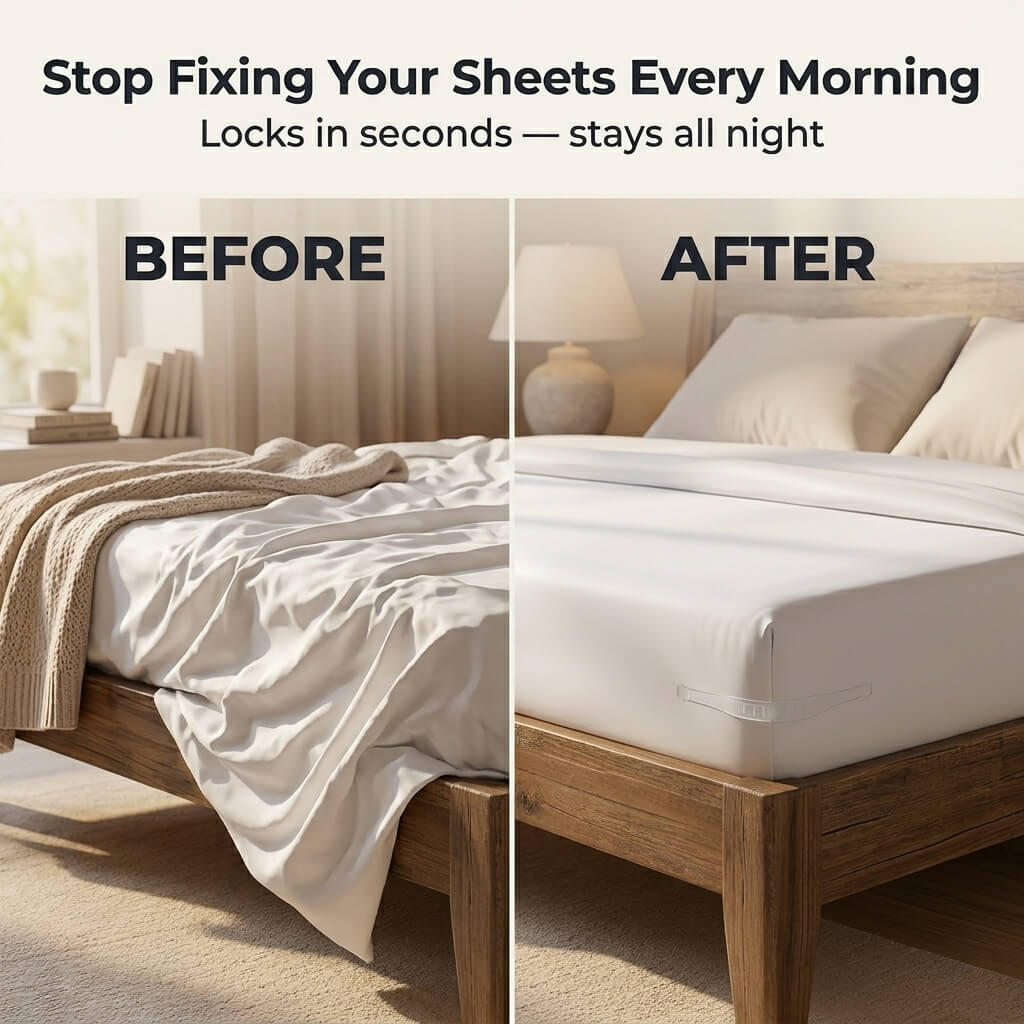 SheetSecure™ | Dites adieu aux draps qui glissent !